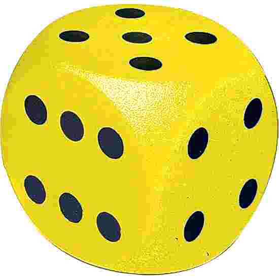 Volley Schaumstoffwürfel Gelb, 16 cm